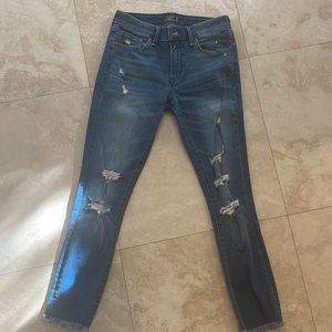 Abercrombie & Fitch Mid Rise Super skinny ankle size 2R/26